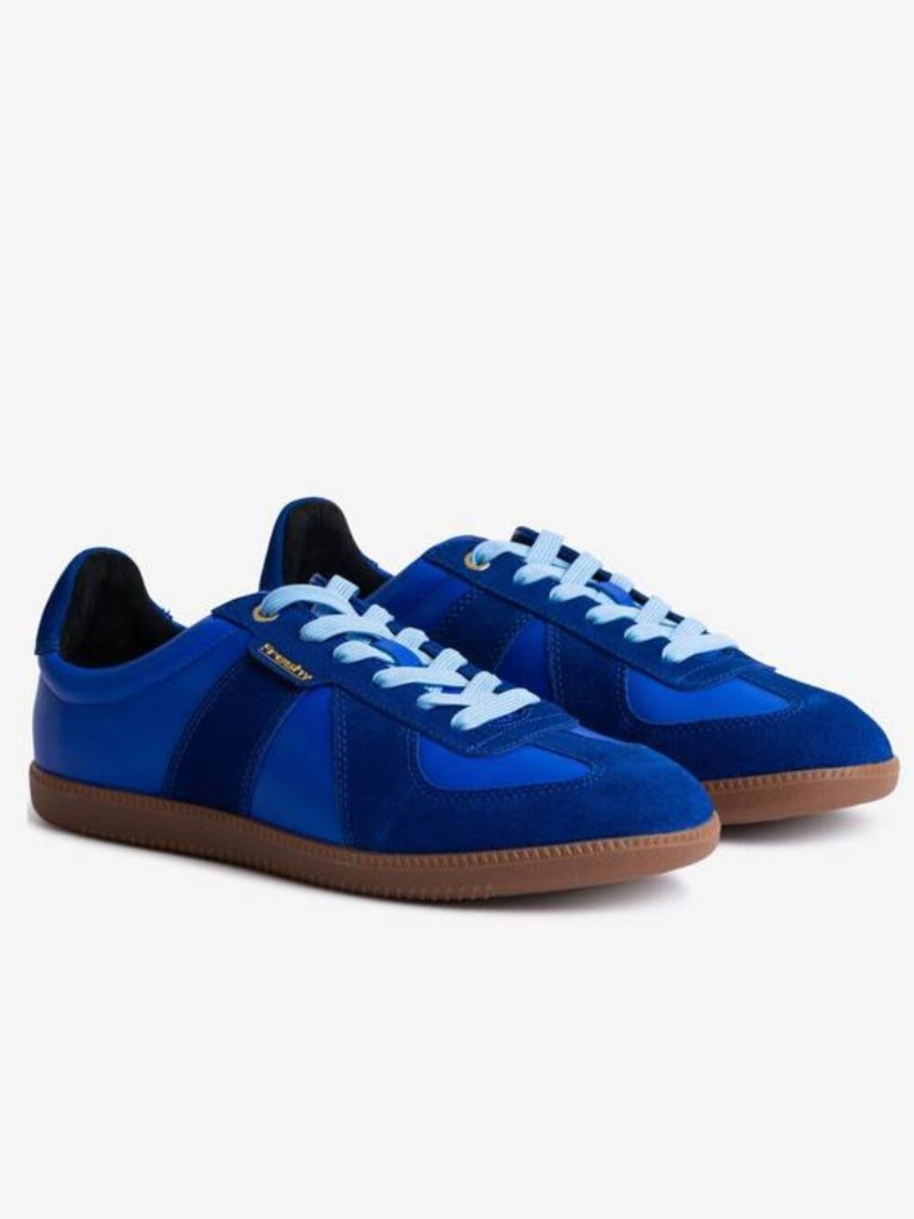 NEW FRESHY Mens Indie Sneakers Low Top Suede Blue Size 12